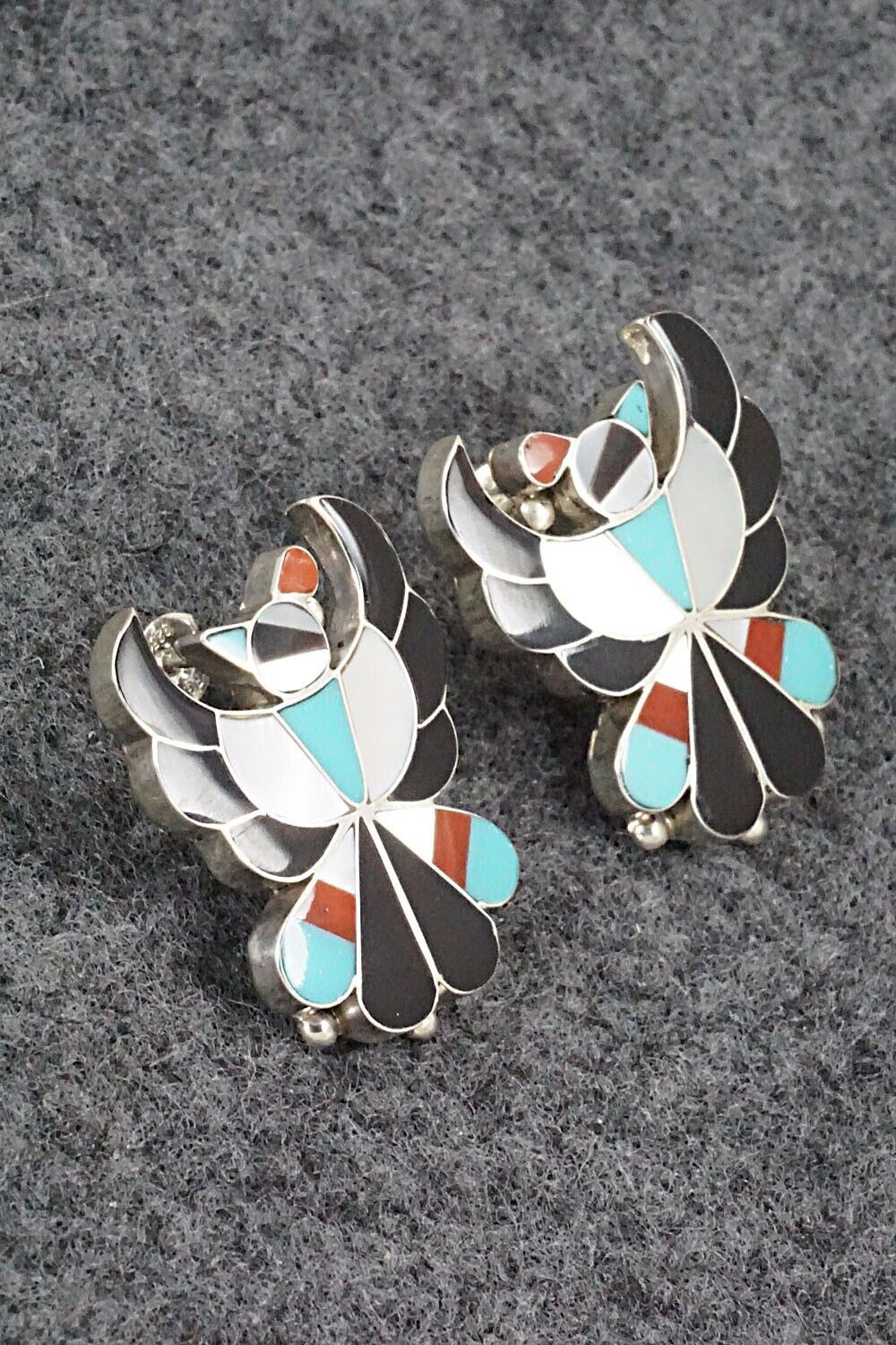Multi Stone & Sterling Silver Earrings - Breon Wallace