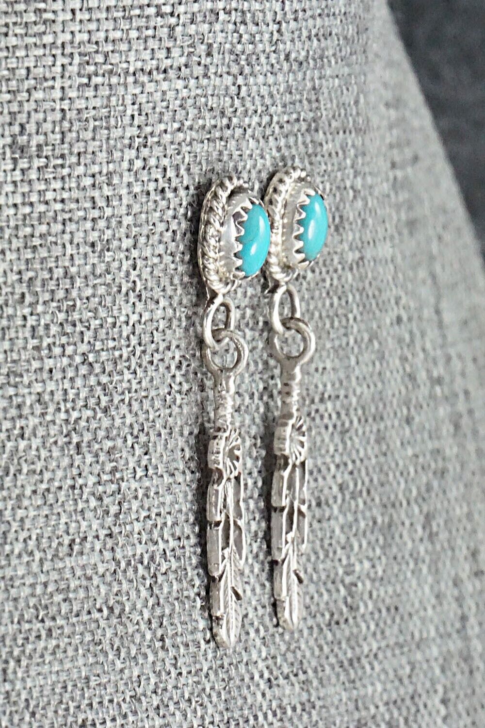 Turquoise & Sterling Silver Earrings - Sharon McCarthy