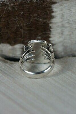 Navajo Turquoise and Sterling Silver Ring - Aaron Begay - Size 11.75 - High Lonesome Trading