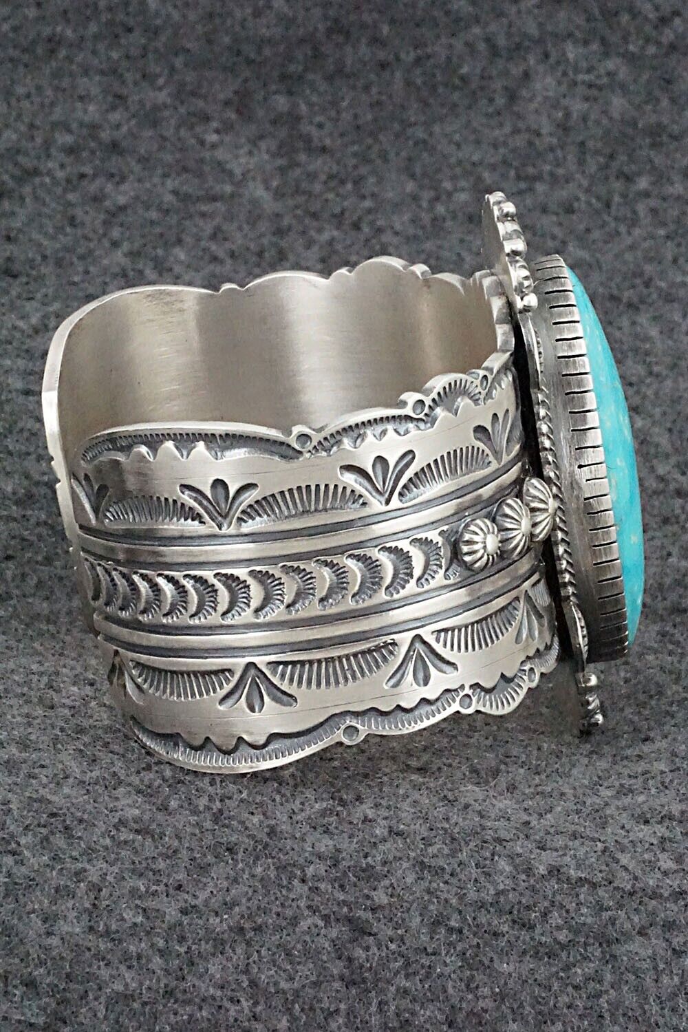 Turquoise & Sterling Silver Bracelet - Bennie Ramone