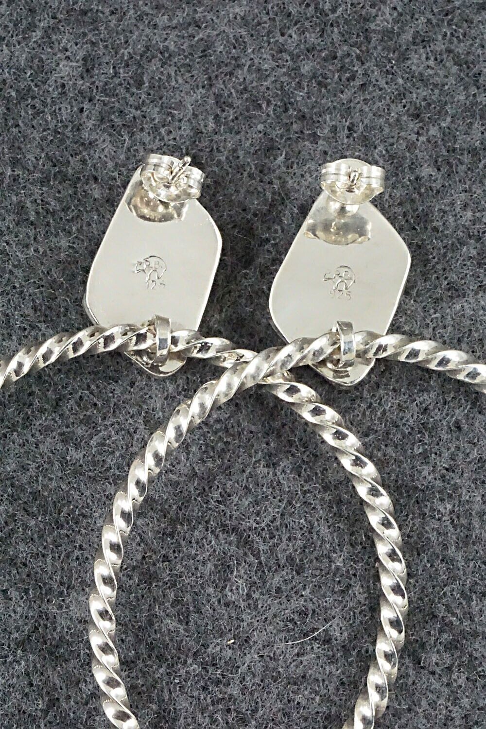 Sponge Coral & Sterling Silver Earrings - Annie Spencer