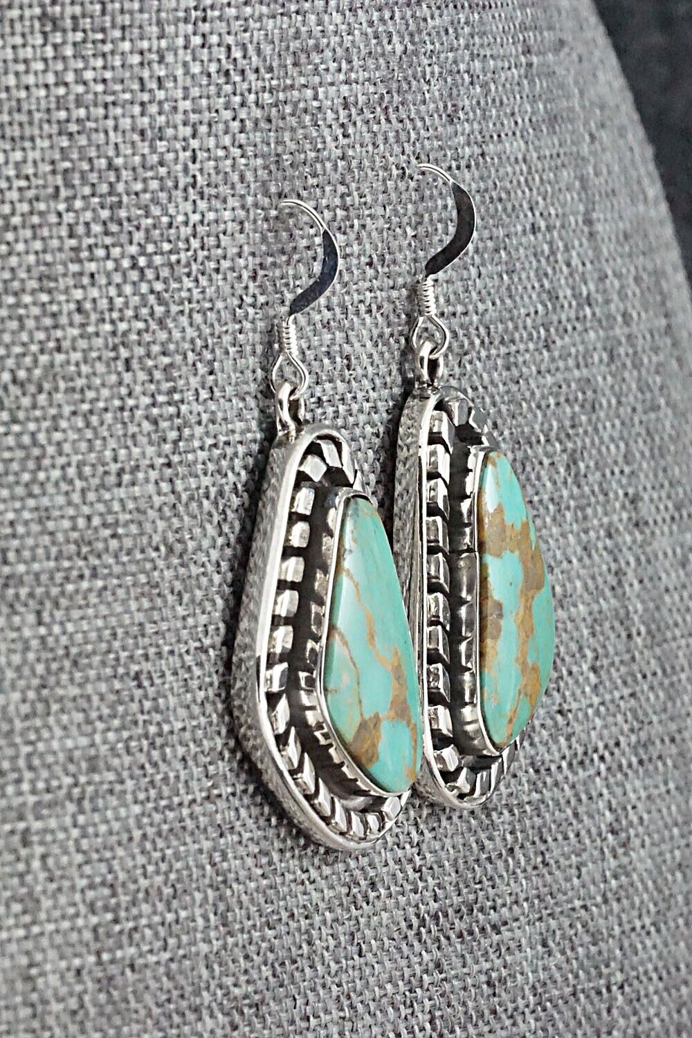 Turquoise and Sterling Silver Earrings - Sharon McCarthy