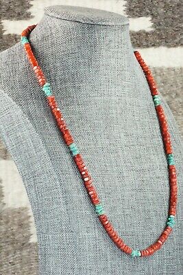 Coral & Turquoise Necklace - Doreen Jake