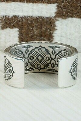 Navajo Sterling Silver Bracelet - Leander Tahe