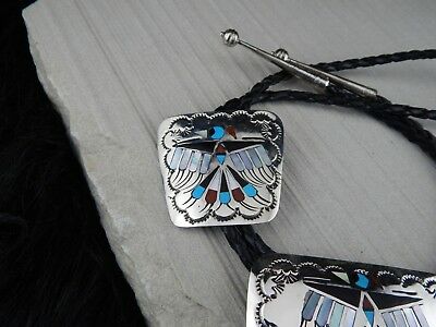 Navajo Bolo Tie & Buckle Sterling Silver - Jane Becenti - High Lonesome Trading