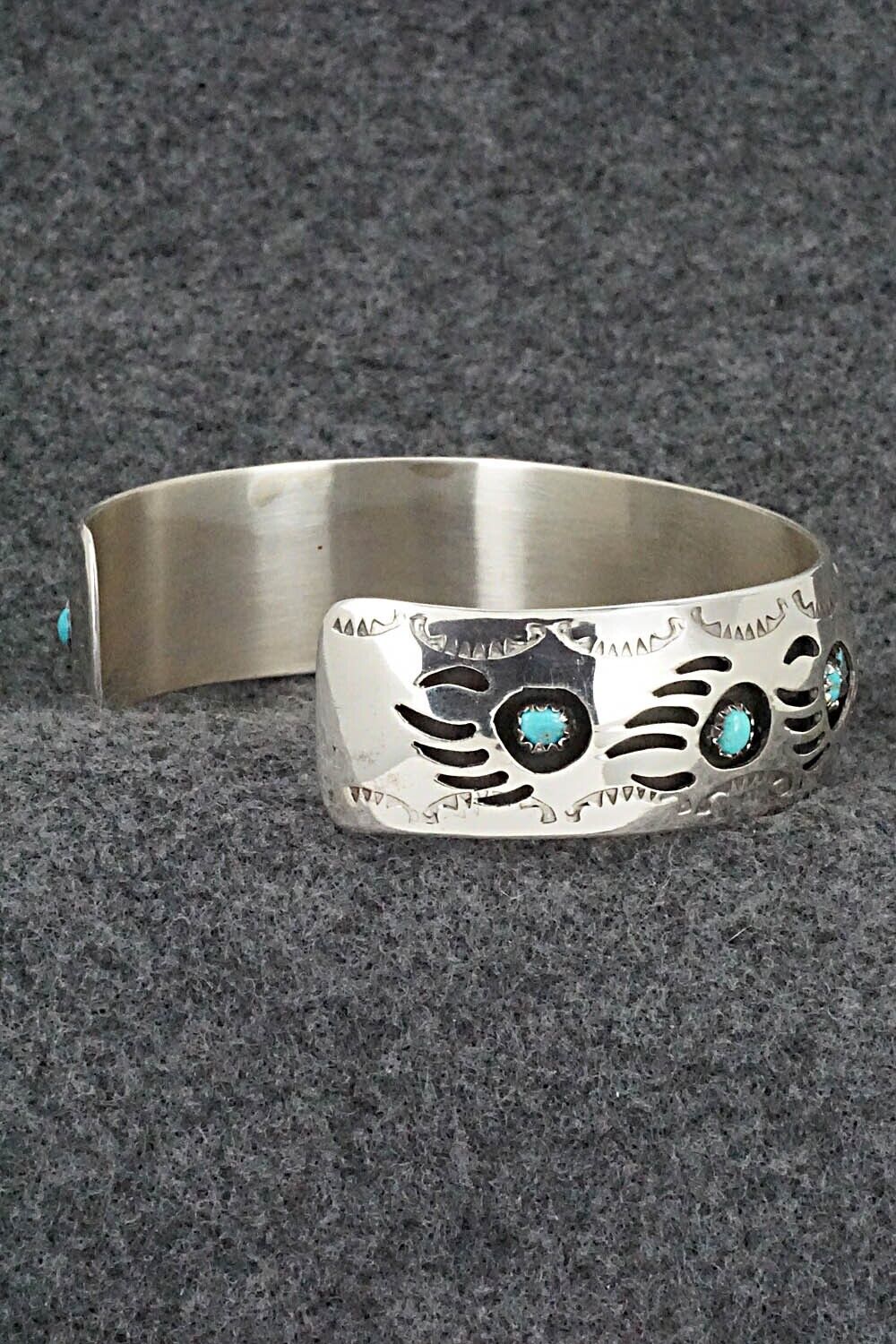 Turquoise & Sterling Silver Bracelet - Pearlene Spencer