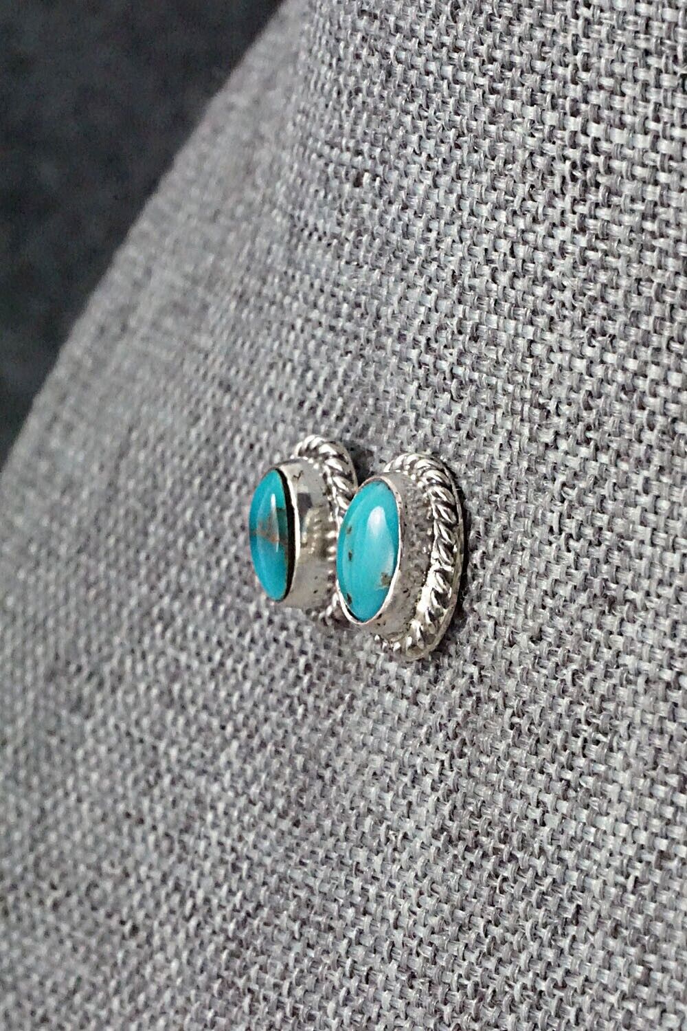 Turquoise & Sterling Silver Earrings - Jan Mariano