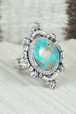 Turquoise & Sterling Silver Ring - Daniel Benally - Size 7.75 - High Lonesome Trading