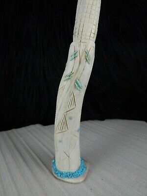 Corn Maiden Zuni Fetish Carving - Evertt Quam - Zuni Maiden Carving - High Lonesome Trading