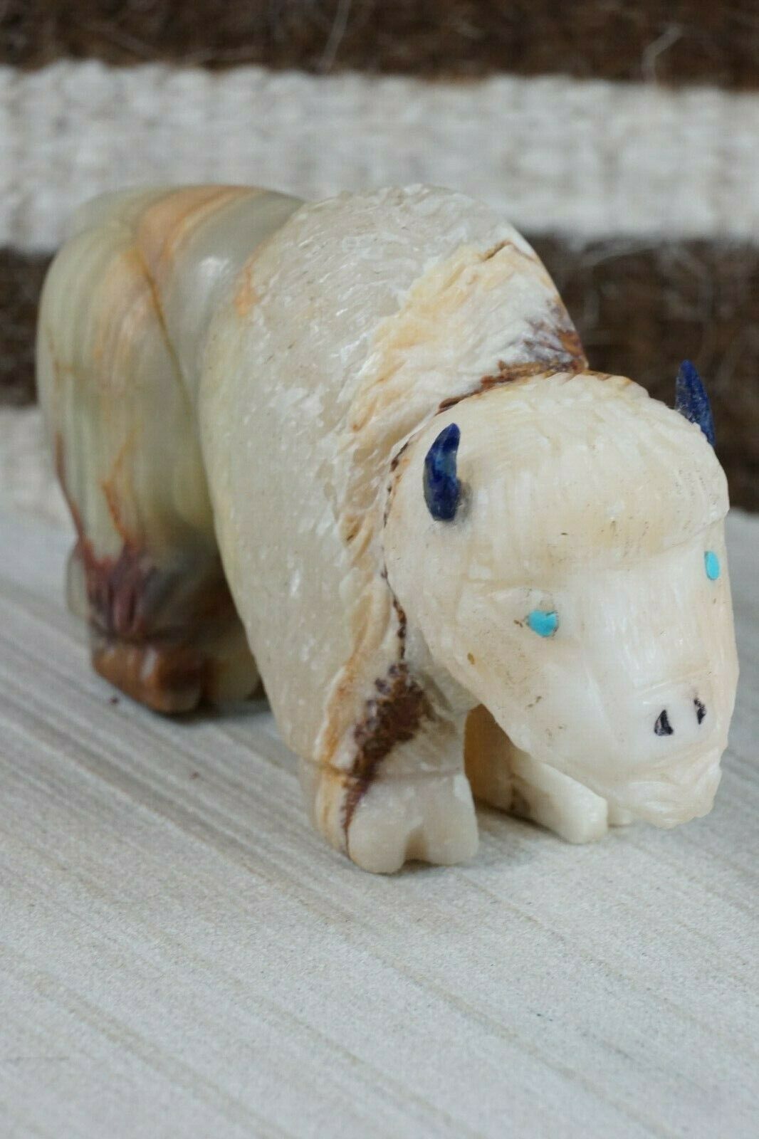 Buffalo Zuni Fetish Carving - Jon Quam - High Lonesome Trading