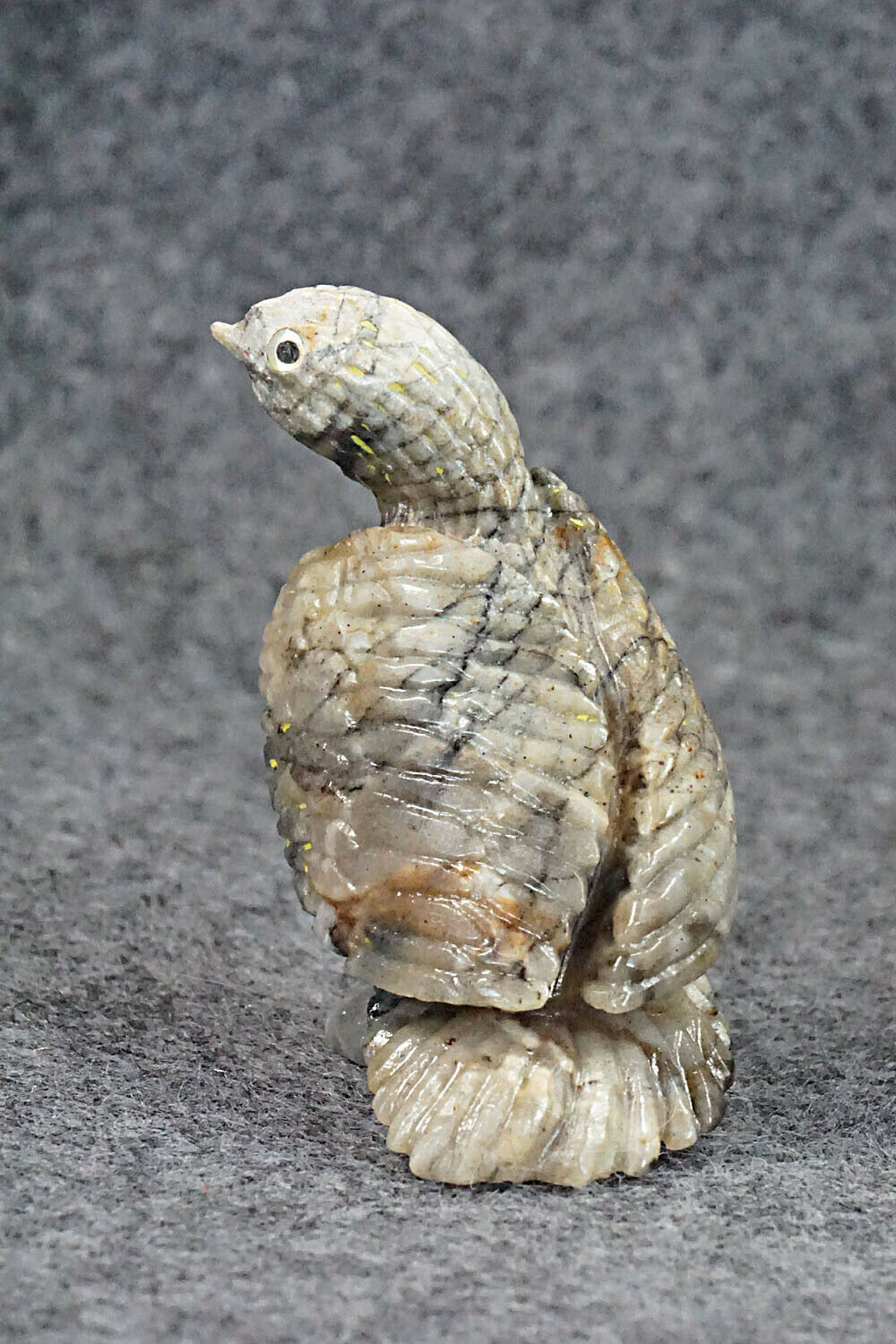 Turkey Zuni Fetish Carving - Ben Kaamasee