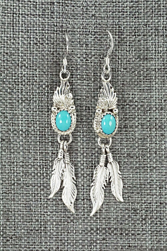 Turquoise & Sterling Silver Earrings - Judy Largo