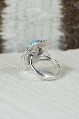 Navajo Turquoise & Sterling Silver Ring - Daniel Benally - Size 7