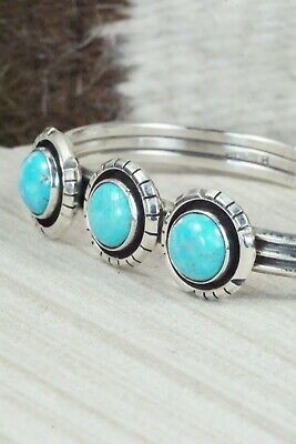 Turquoise & Sterling Silver Bracelet - Amos Begay