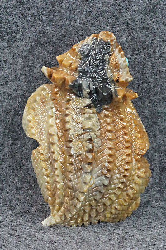Horned Toad Zuni Fetish Carving - Alvin Haloo