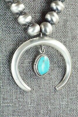 Turquoise & Sterling Silver Pearl Necklace - Jan Mariano - High Lonesome Trading