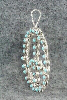 Turquoise & Sterling Silver Pendant - Waylon Johnson