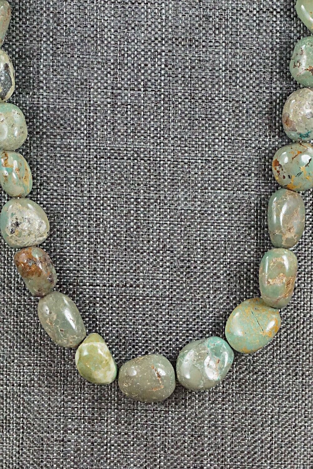 Turquoise and Sterling Silver Necklace - Louise Joe