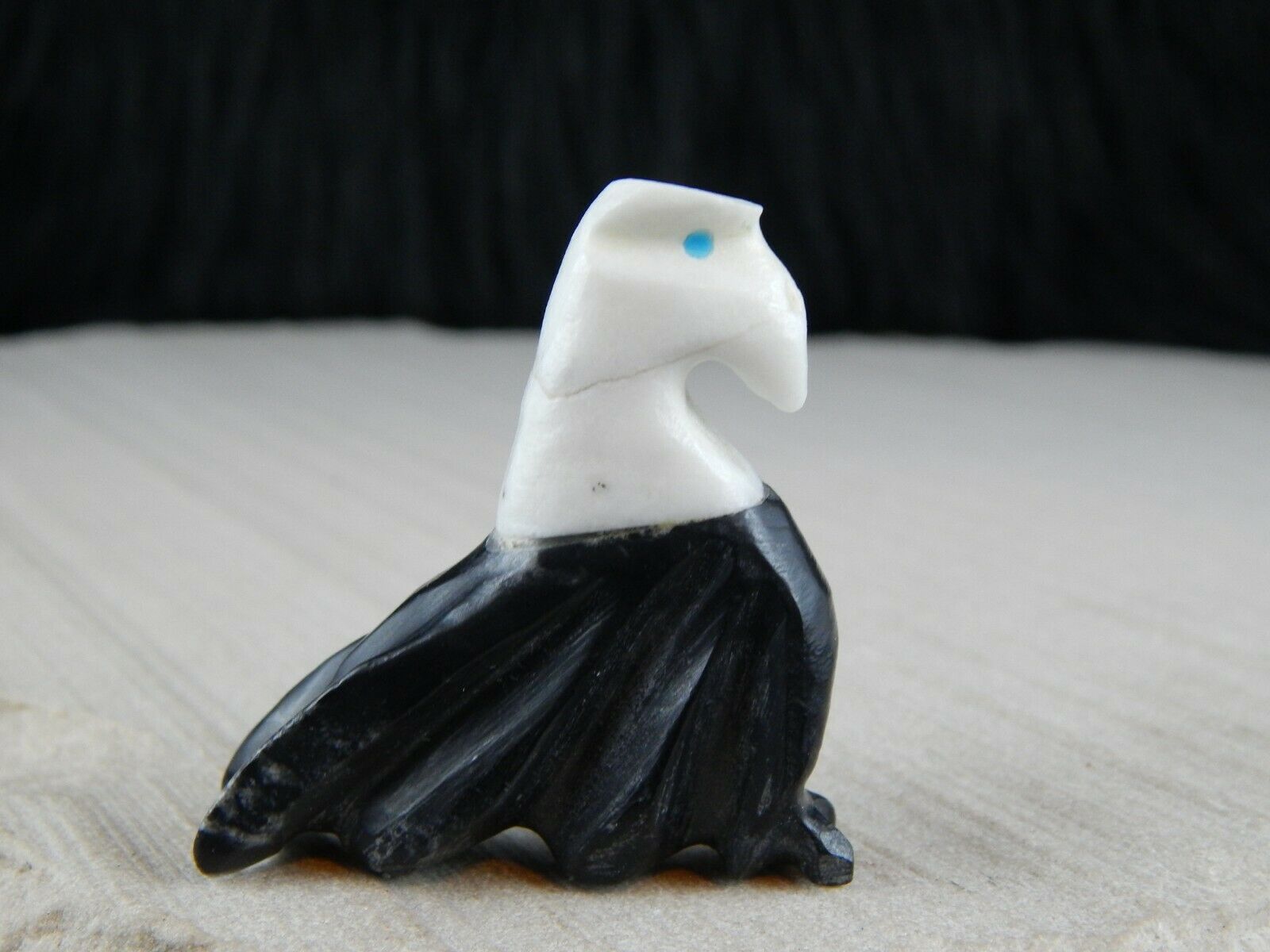 Eagle Zuni Fetish Carving - Kelly Lementino - High Lonesome Trading