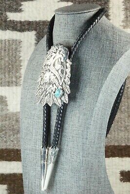 Turquoise & Sterling Silver Bolo Tie - Richard Singer