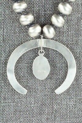 Turquoise & Sterling Silver Pearl Necklace - Jan Mariano - High Lonesome Trading