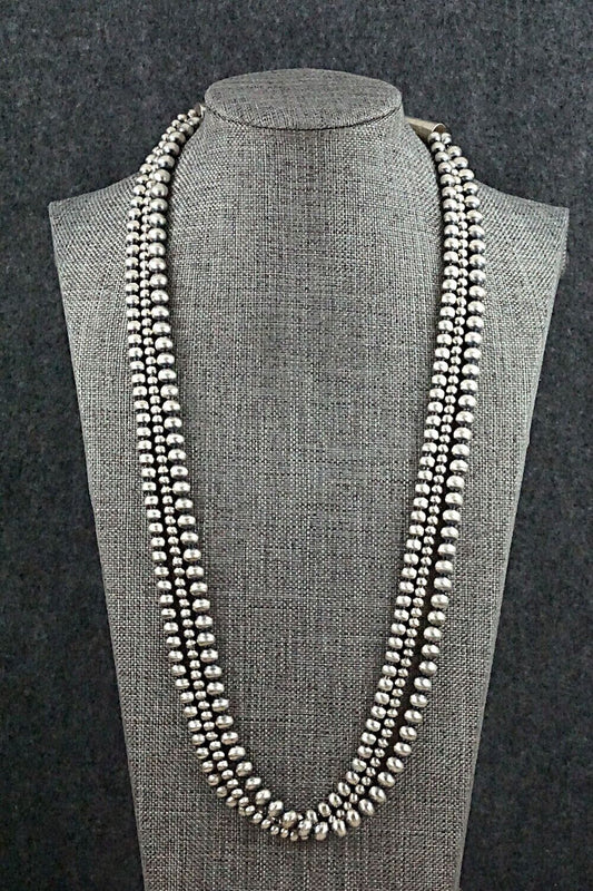 Sterling Silver Navajo Pearl Necklace - Jan Mariano