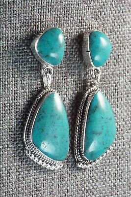 Turquoise and Sterling Silver Earrings - Sadie Jim