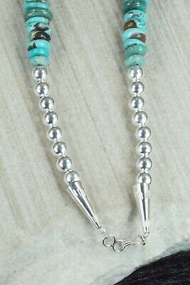 Turquoise & Sterling Silver Necklace - Navajo