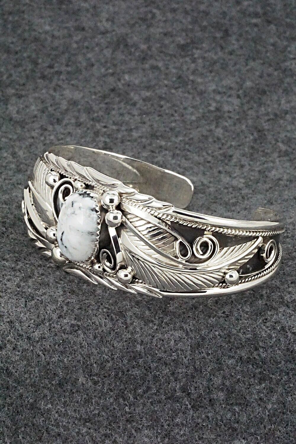 White Buffalo & Sterling Silver Bracelet - Davey Morgan