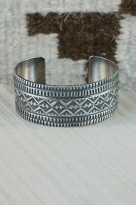 Navajo Sterling Silver Bracelet - Leonard Maloney - High Lonesome Trading