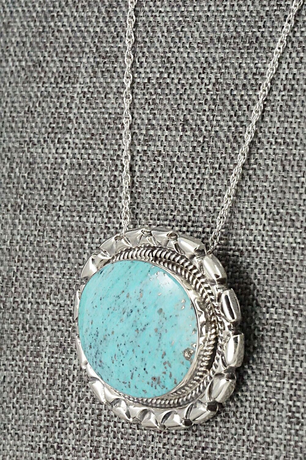 Turquoise & Sterling Silver Necklace - Jimson Belin