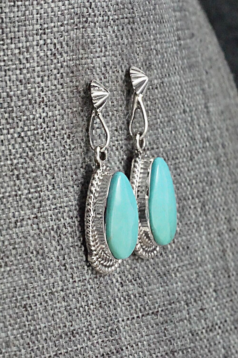 Turquoise and Sterling Silver Earrings - Sharon McCarthy