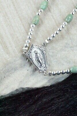 Turquoise & Sterling Silver Rosary - Navajo