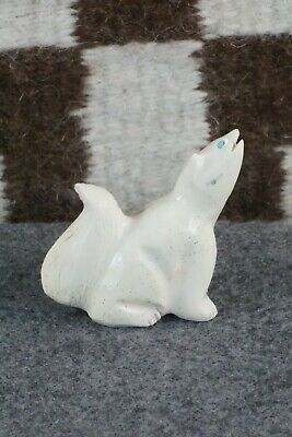 Wolf Zuni Fetish Carving - Calvert Bowannie