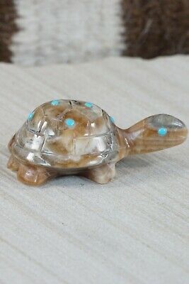 Turtle Zuni Fetish Carving - Ronnie Lunasee - High Lonesome Trading