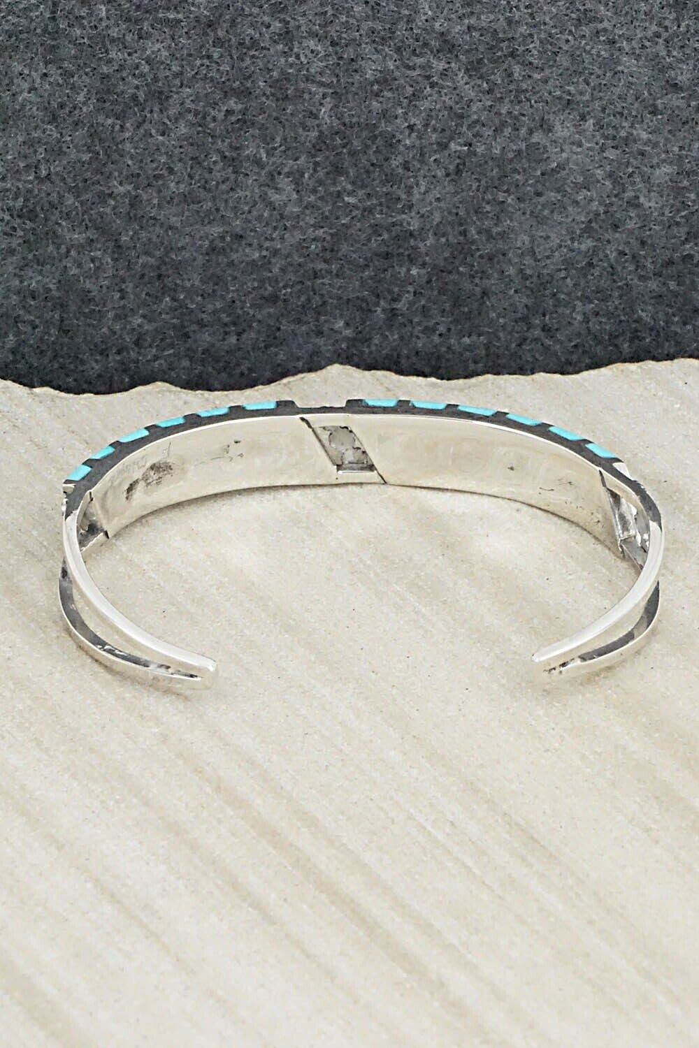 Turquoise & Sterling Silver Bracelet - Fabian Sheyka