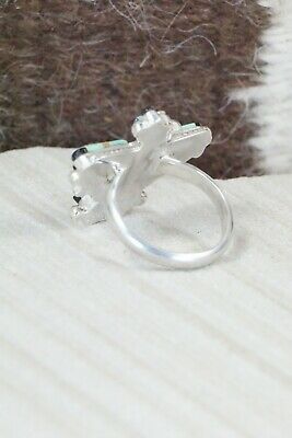 Turquoise & Sterling Silver Ring - Michelle Peina - Size 8