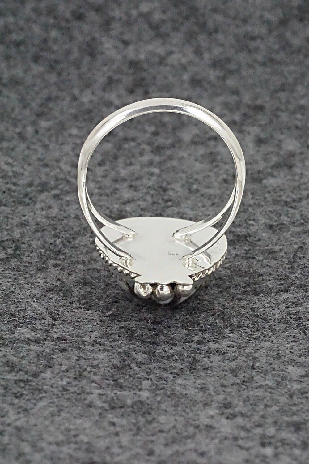 White Buffalo & Sterling Silver Ring - Robert Martinez - Size 7.5