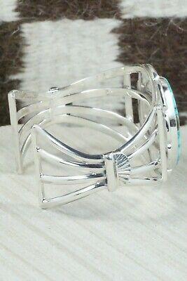 Turquoise & Sterling Silver Bracelet - Raymond Delgarito - High Lonesome Trading