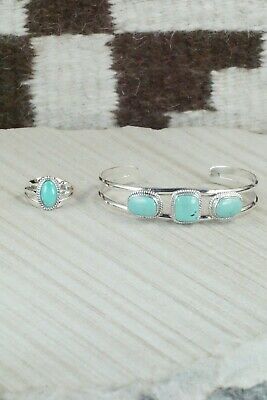 Turquoise & Sterling Silver Jewelry Set - Mark Barney