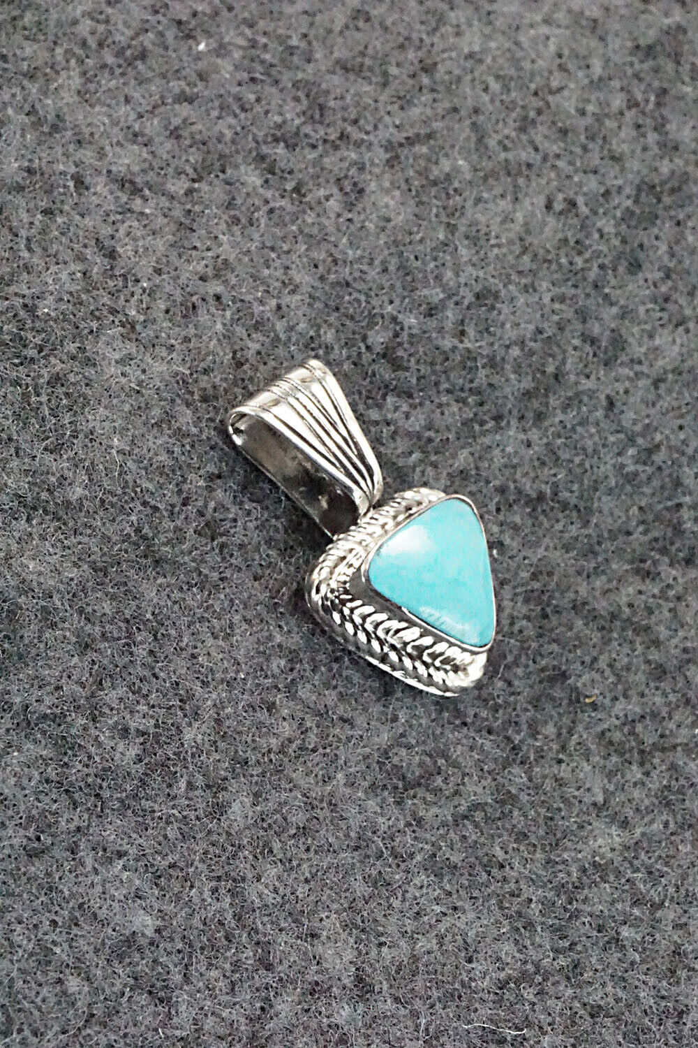 Turquoise and Sterling Silver Pendant - Sadie Jim