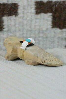 Badger Zuni Fetish Carving - Donovan Laiwakete - High Lonesome Trading