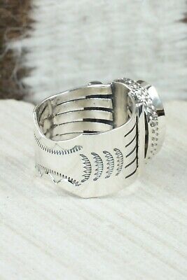 Turquoise and Sterling Silver Ring - Bucky Belin - Size 9.5
