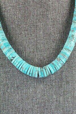Turquoise & Sterling Silver Necklace - Lupe Lovato - High Lonesome Trading