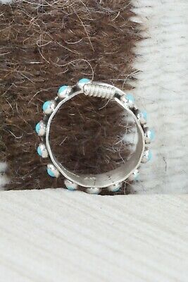 Turquoise & Sterling Silver Ring - Aaron Davis - Size 7.75