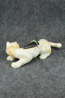Mountain Lion Zuni Fetish Carving - Albert Eustace