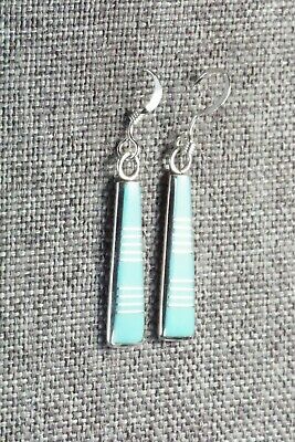 Turquoise & Sterling Silver Earrings - Valentino Laate