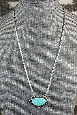 Turquoise & Sterling Silver Necklace - Sharon McCarthy
