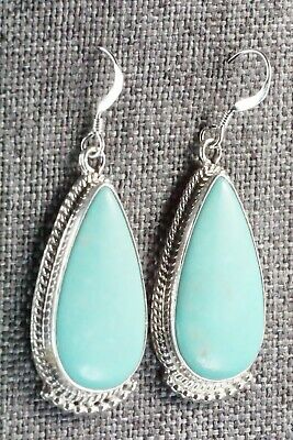 Turquoise & Sterling Silver Earrings - Sharon McCarthy