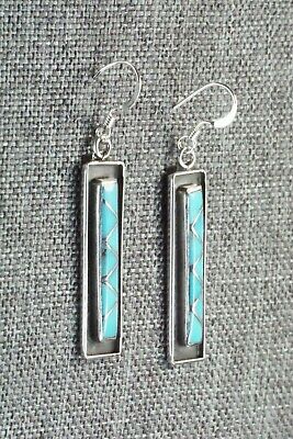 Turquoise & Sterling Silver Earrings - Laurie Kallestewa